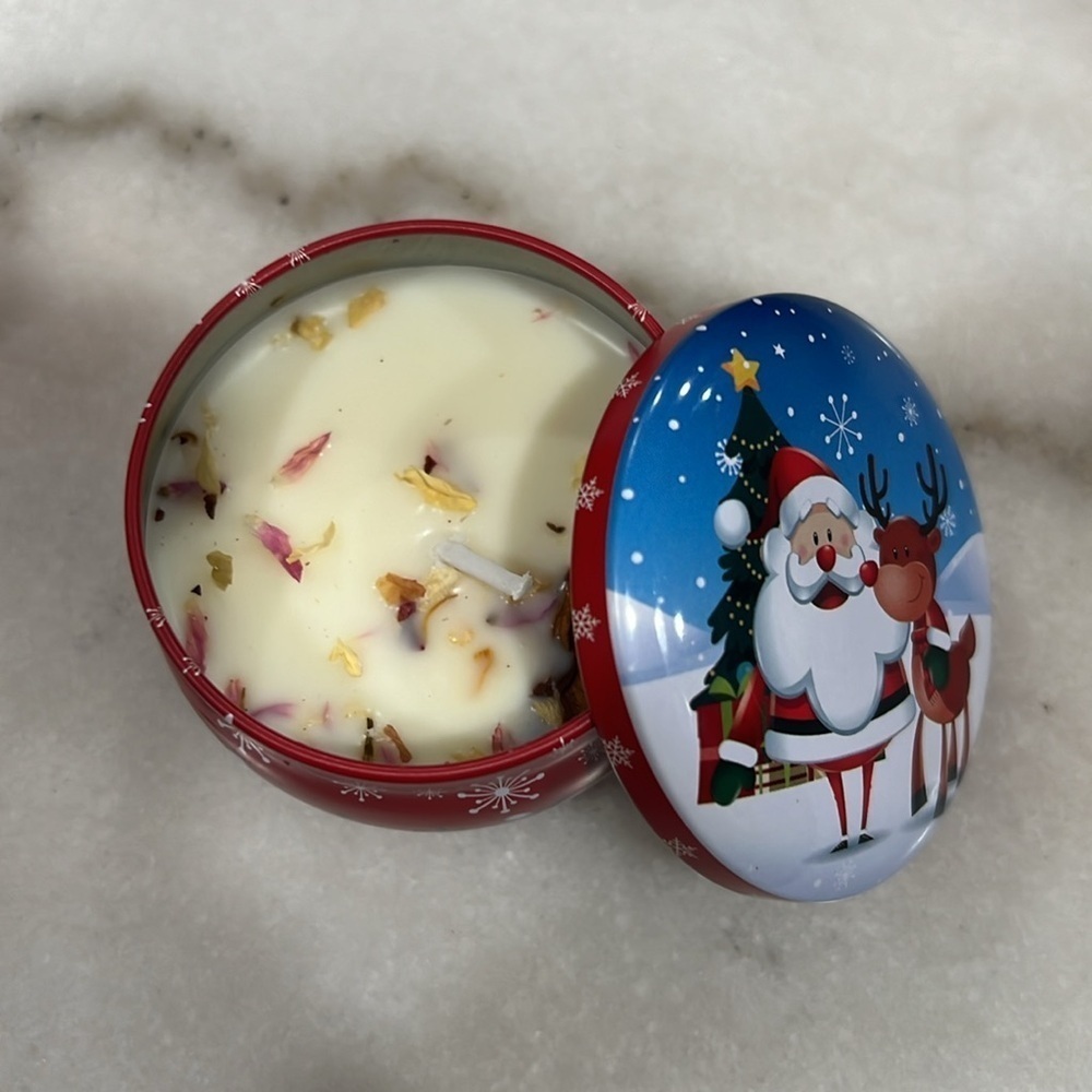 Soy Wax Scented Tin Candle Holiday Gift Box - Picture 8 of 9